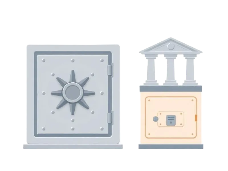 Sichere Aufbewahrung Illustration